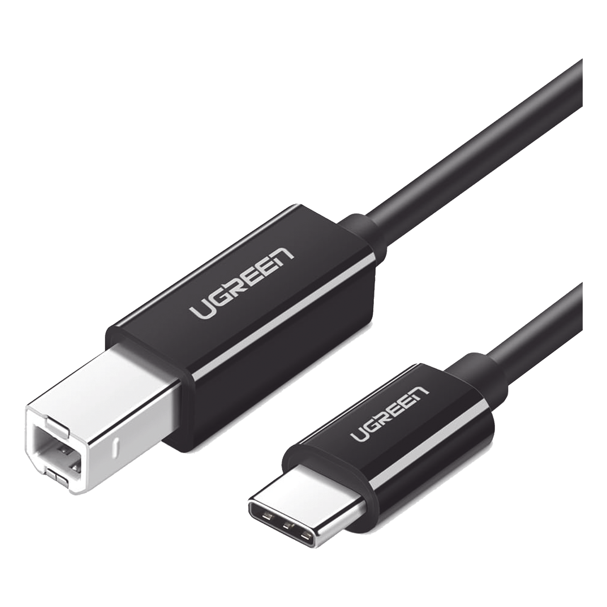 Cable de Impresora o escáner USB-C | 1m (6 pies) | USB Tipo C a USB 2.0 Tipo B | Soporta Thunderbolt 3 | Alta velocidad | DAC | Compatible con Brother HP, Canon, Lexmark, Epson, Dell, Xerox, Samsung, etc. — UGREEN · SKU 50446