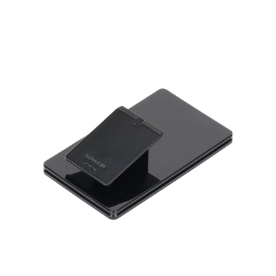 Base de mesa para un control remoto inalámbrico LUTRON. Con goma para evitar deslizamiento.