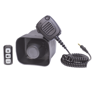 Sirena/Bocina Para Motocicleta de 30 Watts, Incluye Controlador y Microfono — SIGNALPRO · SKU SP32