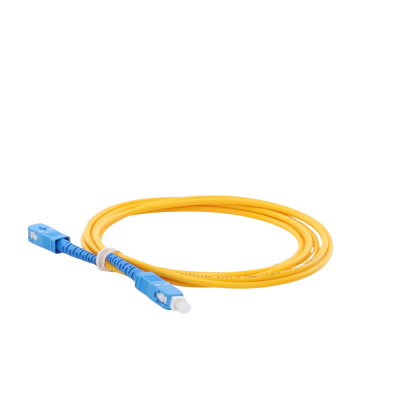 Jumper de Fibra Óptica Monomodo SC/UPC-SC/UPC Simplex de 2 Metros (6.56 Pies), 3mm