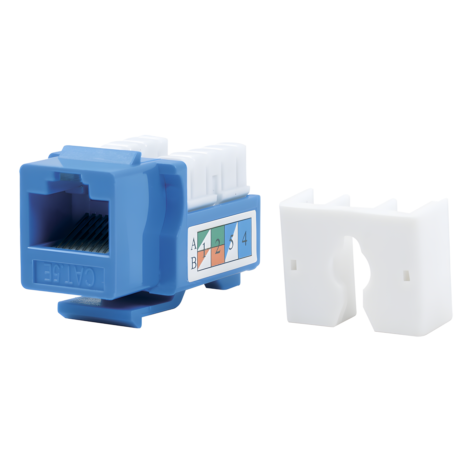 Módulo Jack Keystone Cat5e con Terminación 110 (Punchdown) para Faceplate - Color Azul — LINKEDPRO BY EPCOM · SKU LP-KJ-505-BU