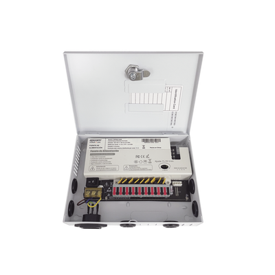 Fuente / 11-15 V / 9 canales / 16 A / Alta tecnología en seguridad / Doble ventilador / Hasta 1.8 Amperes por Salida / Filtro de ruido por canal / Diseño de alta gama.