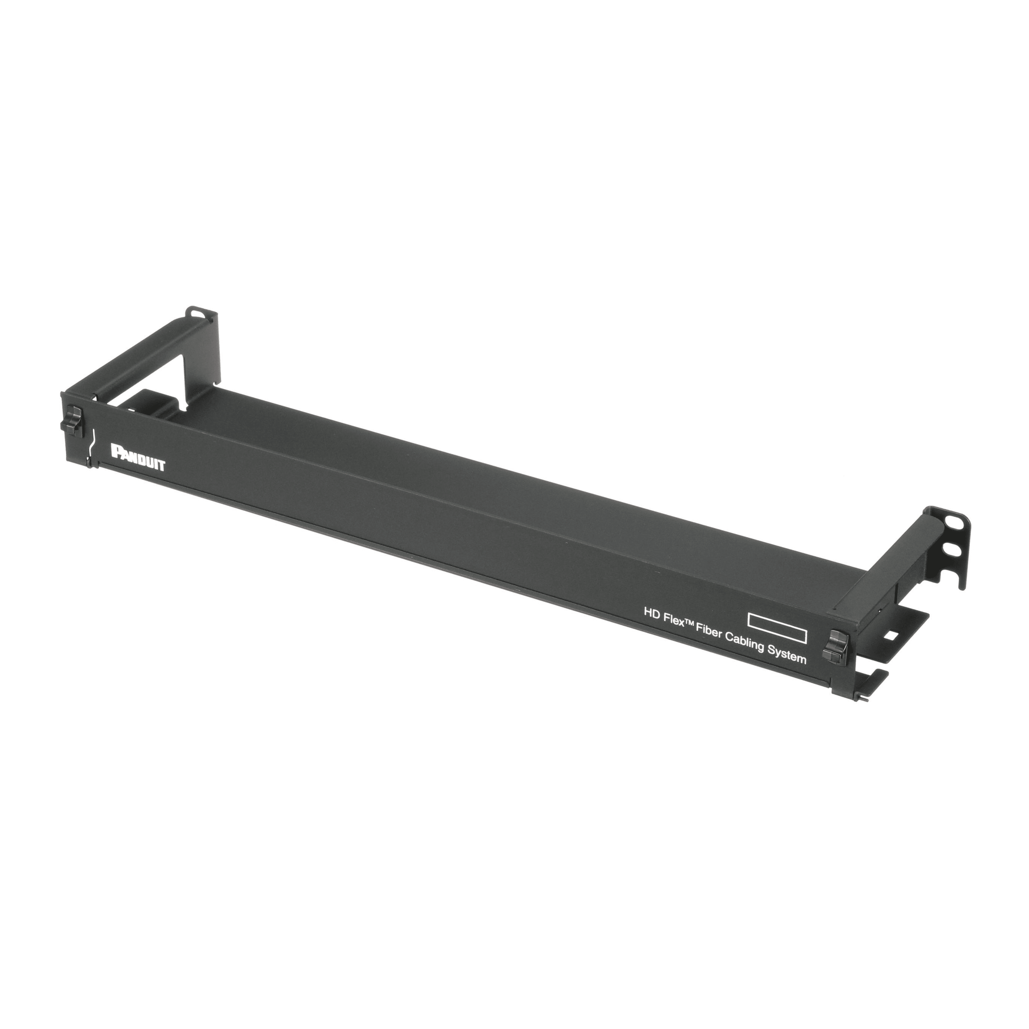 Organizador de Cables Frontal, para Panel de Fibra Óptica HD Flex, de 1 UR, Color Negro — PANDUIT · SKU FLEX-FCM1UA