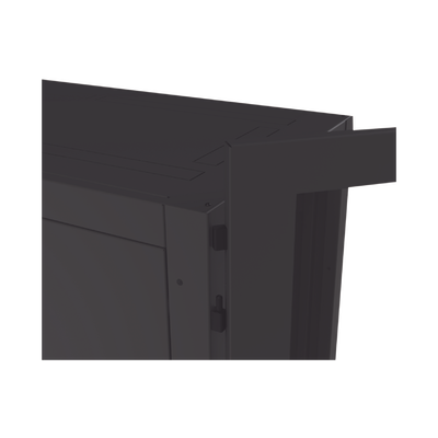 Gabinete Profesional para Telecomunicaciones de 45UR, 1200 mm Profundidad, Incluye 2 Organizadores Verticales de 45 Unidades de Rack, Se envía el Gabinete Armado.