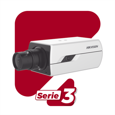 Camara Box IP 4 Megapixel / Serie PRO / DARKFIGHTER / PoE / 12 Vcc o 24 VCA / WDR 120 dB / ONVIF / RS-485 / BLC / Entrada y Salida de Audio y Alarmas (No Incluye Lente) / Micro SD