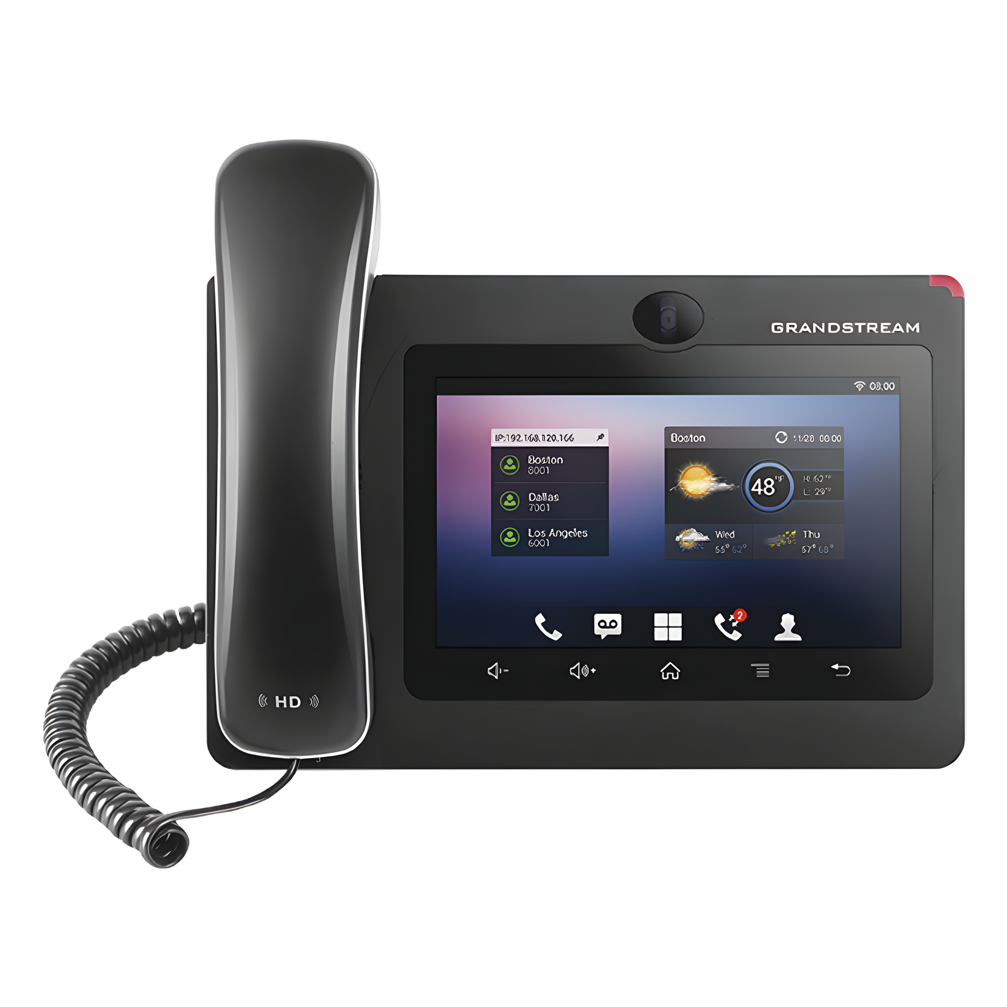 Teléfono IP GrandStream Empresarial para Videoconferencias con Android 7, 16 lineas, procesador 4 nucleos