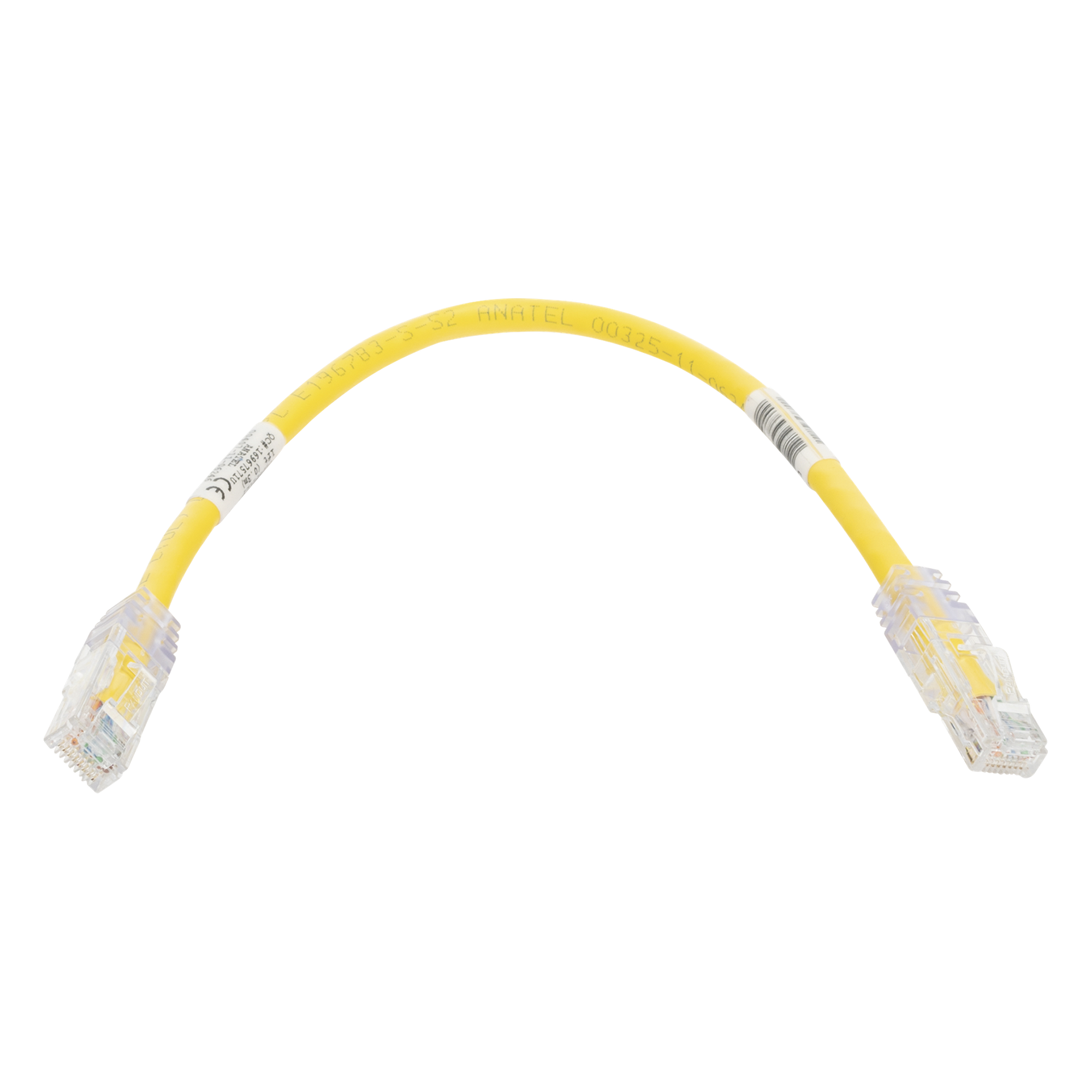 Cable de Parcheo TX6, UTP Cat6, 24 AWG, CM, Color Amarillo, 0.3 Metros (1 Pie) — PANDUIT · SKU UTPSP1YLY