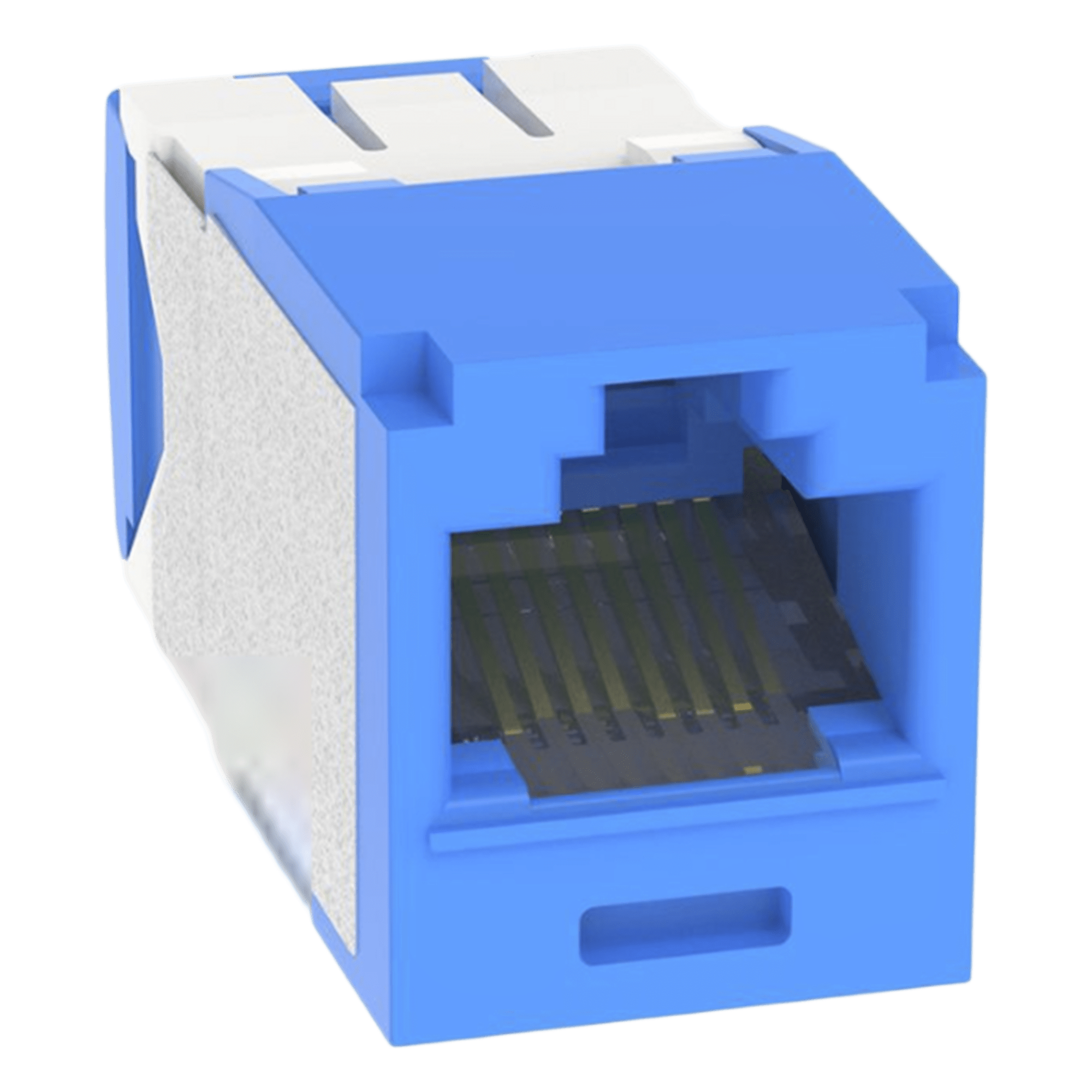 Conector Jack RJ45 / Categoría 6A / Terminación sin Herramienta / Gel Anti-Corrosión / 8 Posiciones 8 Cables / Operación 70°C / Color Azul — PANDUIT · SKU CJE6X88TGBU