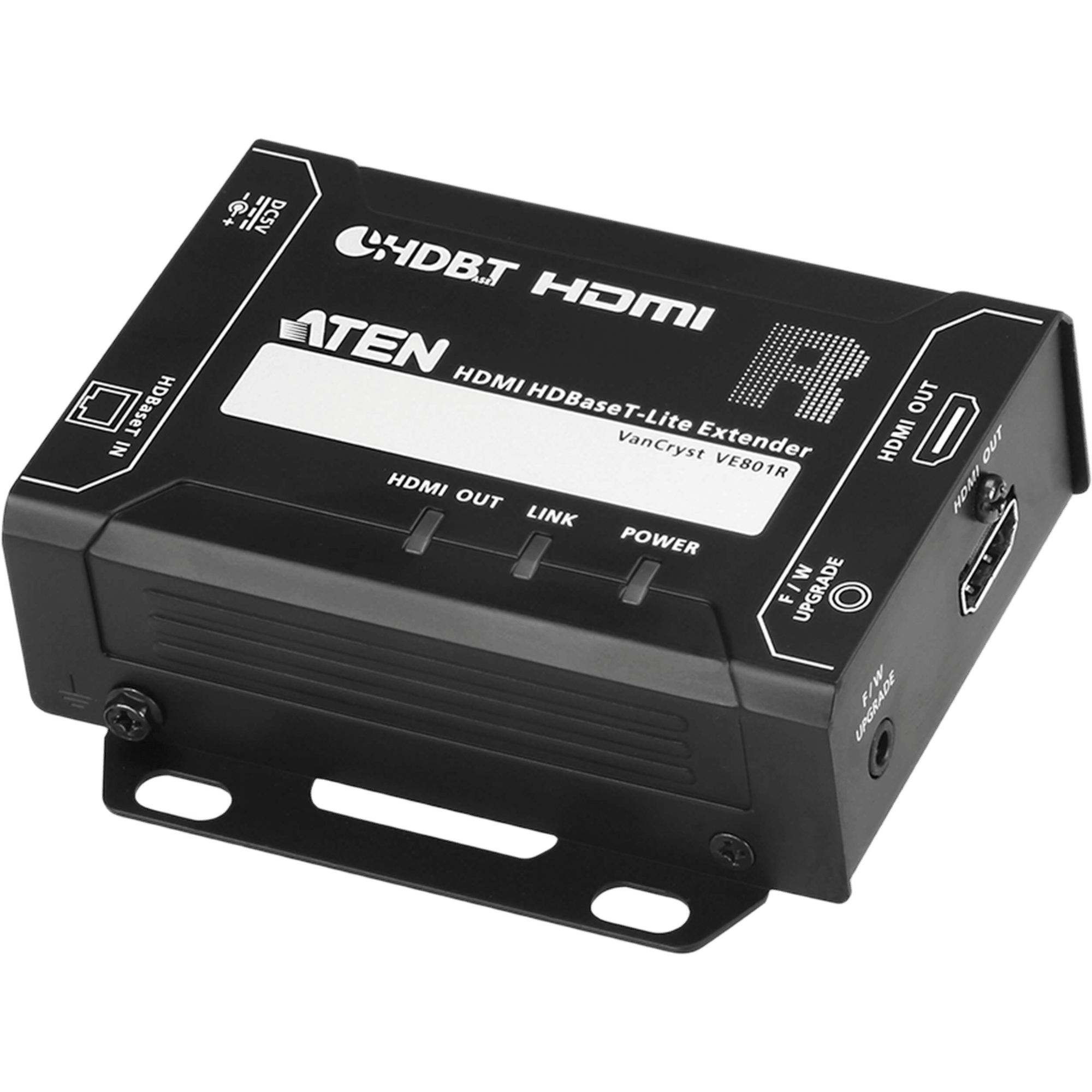 Receptor HDMI HDBaseT-Lite | Hasta 4K a 40 m (Cat 5e/6) / 40 m (Cat 6a/ATEN 2L-2910 Cat6); 1080 p a 60 m (Cat 5e/6) / 70 m (Cat 6a/ATEN 2L-2910 Cat6) | HDBaseT Clase B
