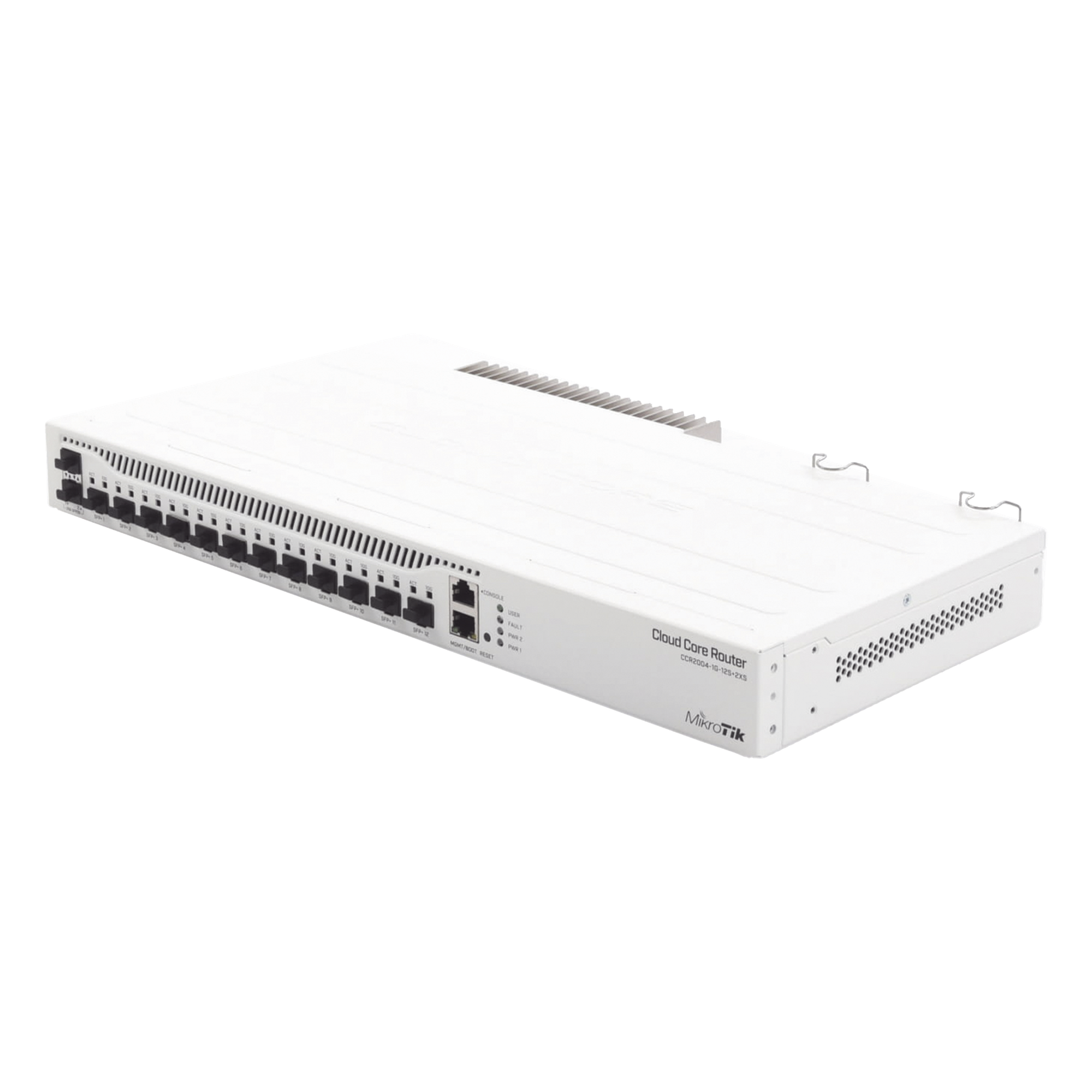 (CCR2004-1G-12S+2XS) Cloud Core Router 12 puertos 10G SFP+, 2 25G SFP28, Fuente Redundante — MIKROTIK · SKU CCR2004-1G-12S+2XS