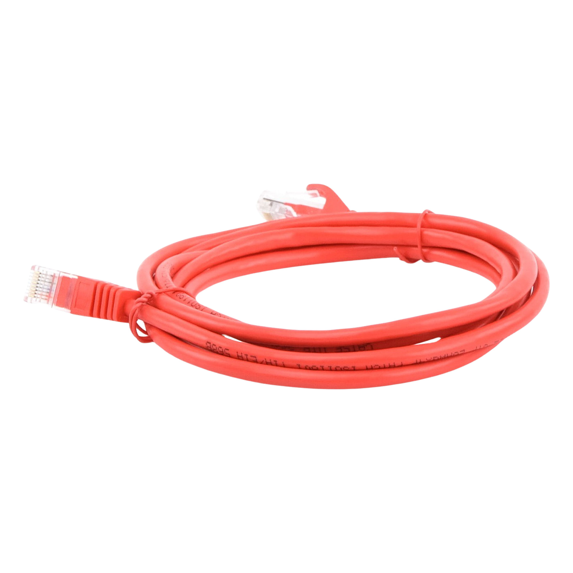 Cable de Parcheo UTP Cat5e / 2.0 m (6.56 ft) / RJ45 8P8C / Sin Blindaje / Rojo