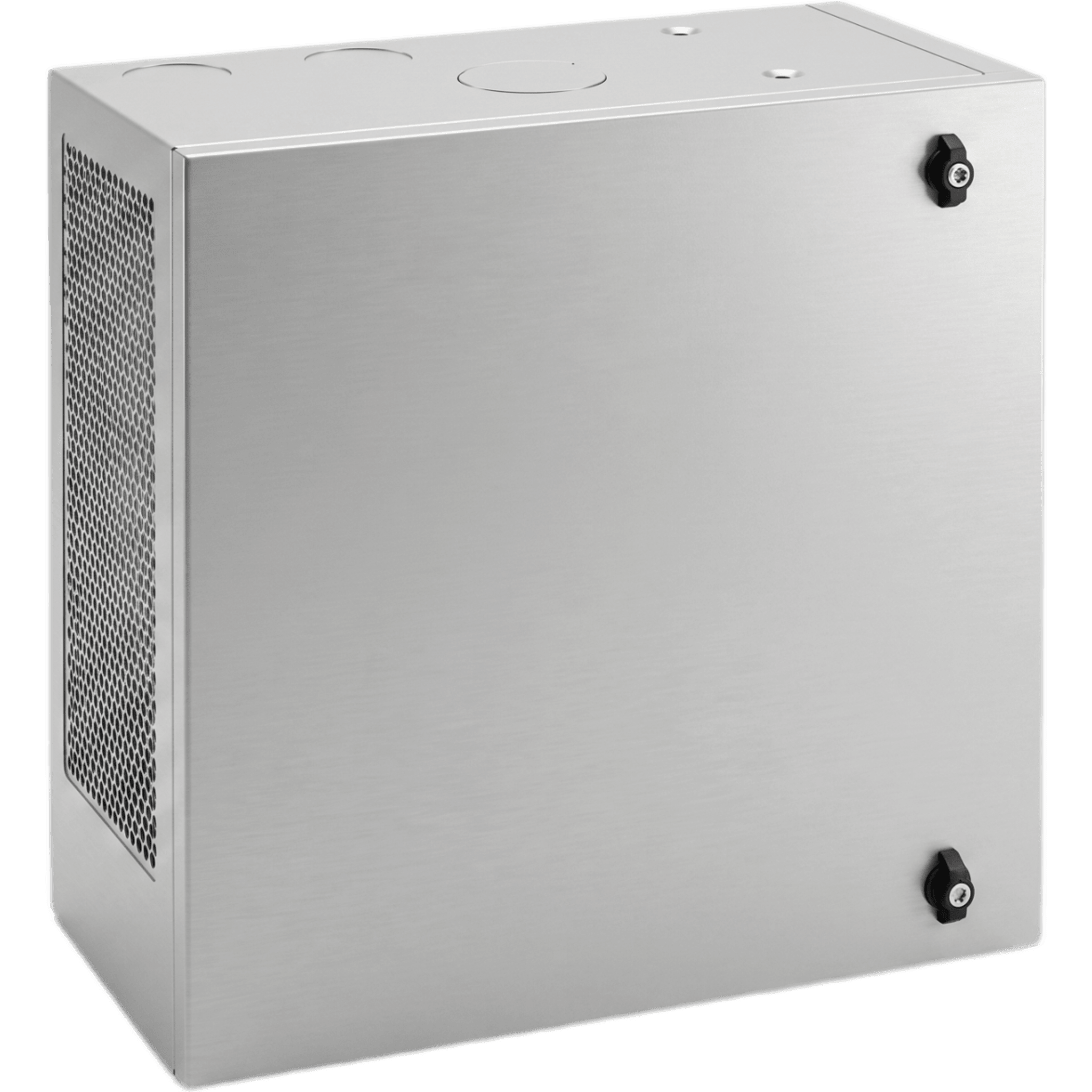 Gabinete de Pared L-Box 6U / Acero 1.9 mm / 610 x 610 x 313 mm (24x24x12 in) / Puerta L 120° / RAL 7035 / Rack 19"