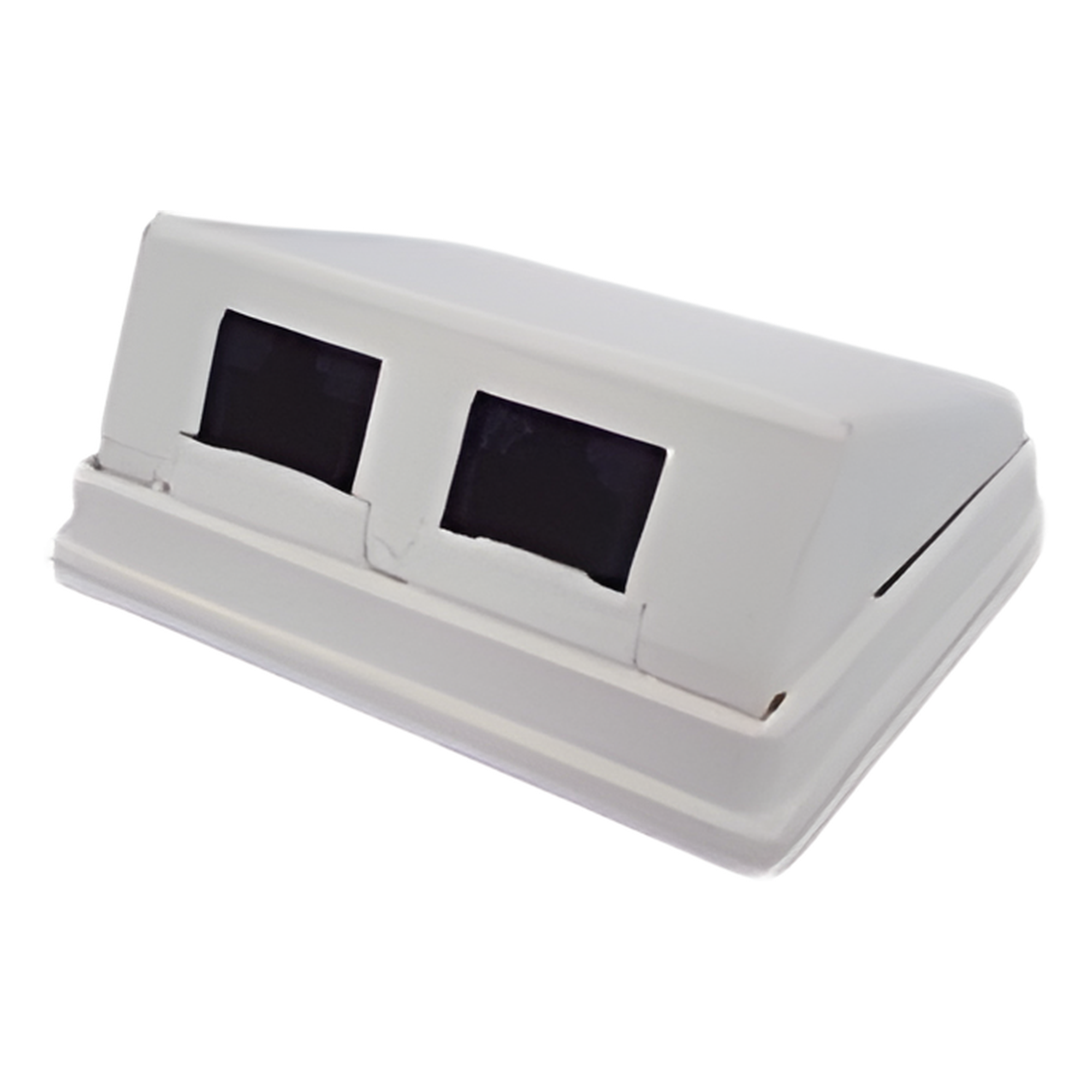 Caja de Pared Angulada Incluye 2 Jacks UTP Cat5e Keystone — LINKEDPRO BY EPCOM · SKU LP-WP-12