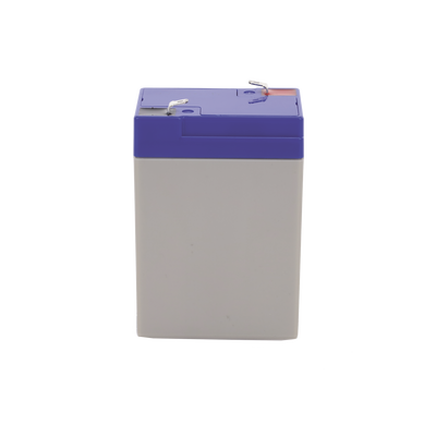 Batería de respaldo 6 V | 4.5 Ah | AGM | Especial para Seguridad Electrónica | UPS | Sistemas de Emergencia | Vida útil 5 años | Terminales F1 + Adaptador F2