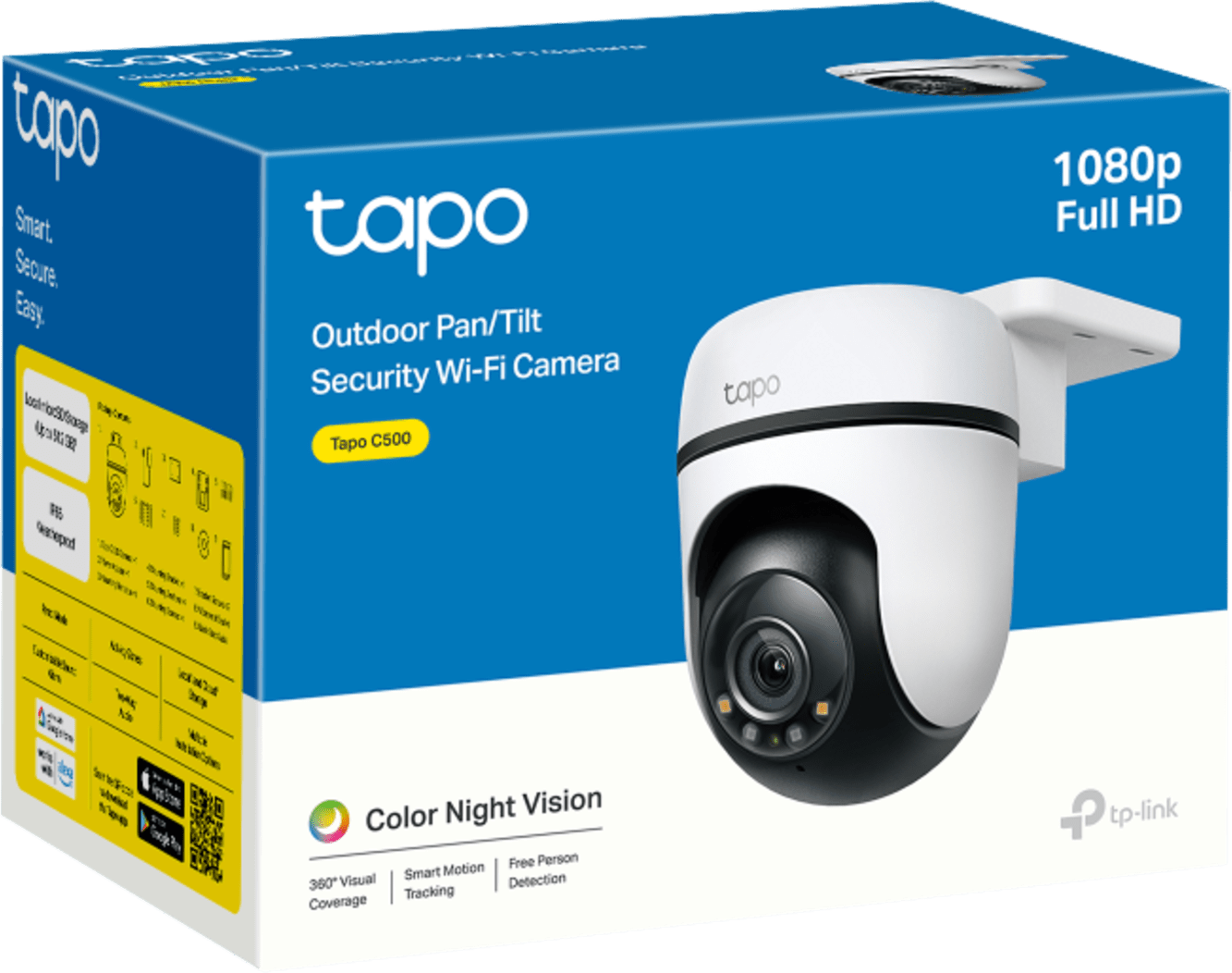 Cámara IP Wi-Fi 2 megapixel / Visión 360º / Audio doble vías / Visión Nocturna / Notificación Push / Vision de Hasta 9 Metros 