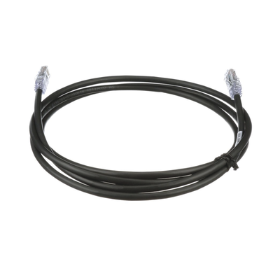 Cable de Parcheo UTP, Cat6A, 24 AWG, CM, Color Negro, 0.91 Metros (3 Pies)
