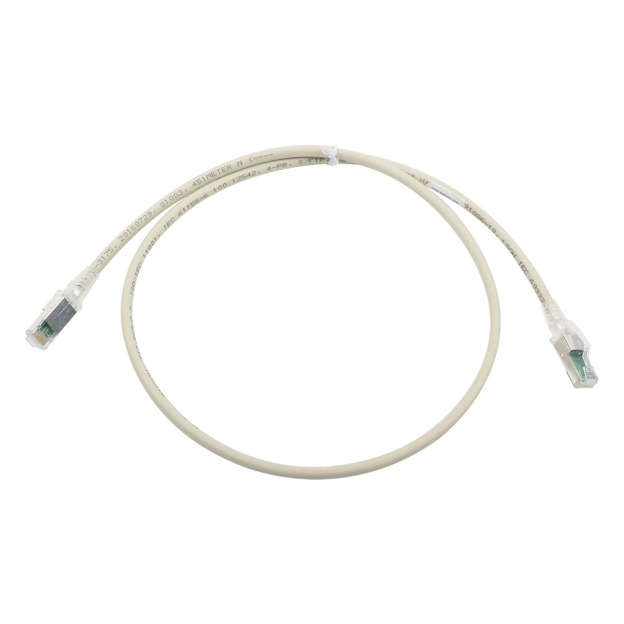 Patch Cord Cat6A / Blindaje S/FTP / 10 Gbps / PoE+ / CM/LS0H / 3 ft / RJ45 / 26 AWG — SIEMON · SKU ZM6A-S03-04B