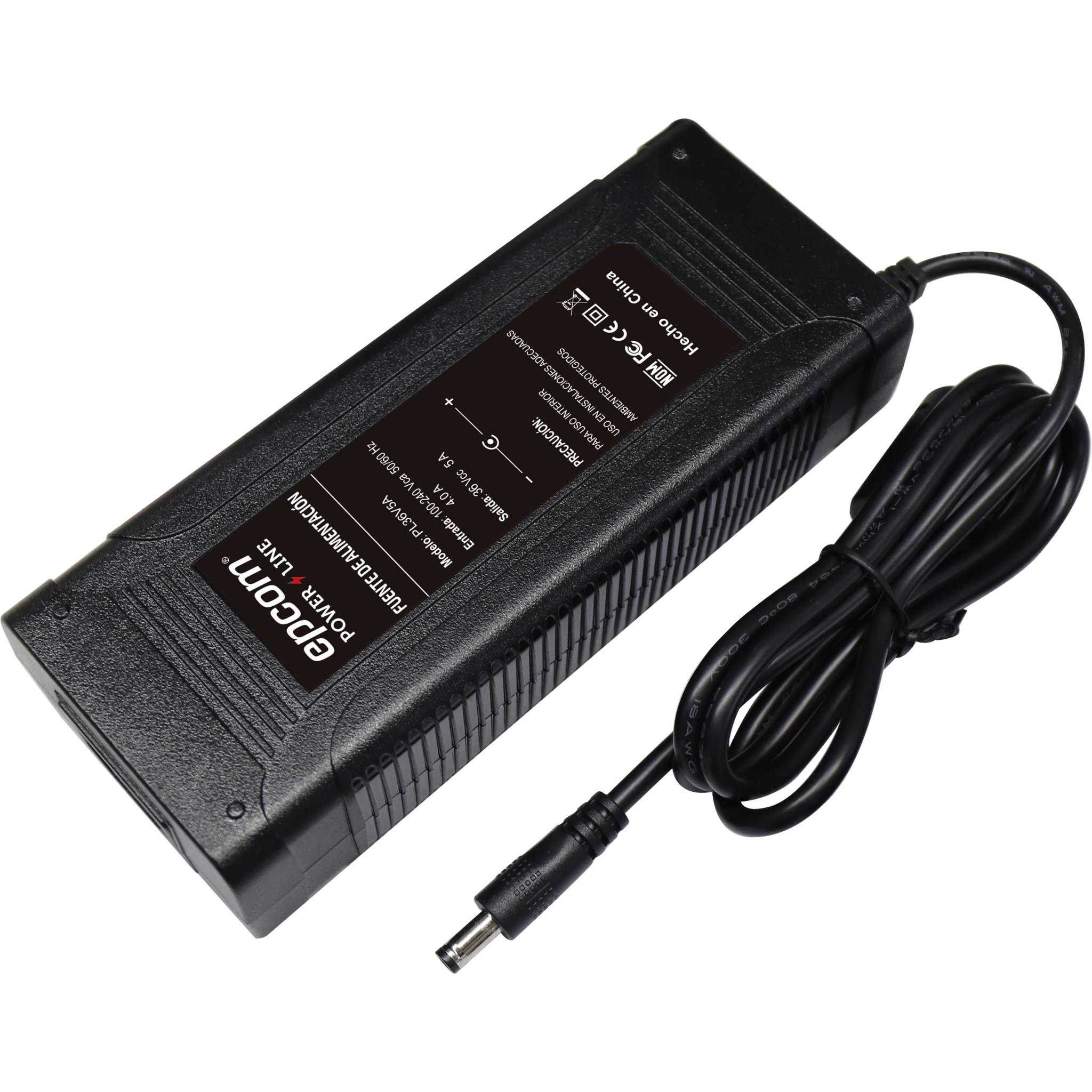 Fuente de poder / 36 Vcc Regulados / 5 Amp / Voltaje de Entrada de 100 - 240 VCA