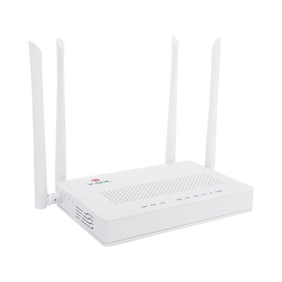 ONU Dual G/EPON con Wi-Fi AC de doble banda, 1 puerto SC/UPC + 2 puertos LAN Gigabit + 1 puerto FXS