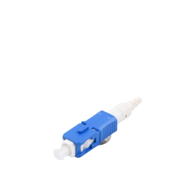 Conector de Fibra Óptica Pre-Pulido LightBow SC/UPC Simplex, Monomodo OS1/OS2, Re-Terminable, Color Azul