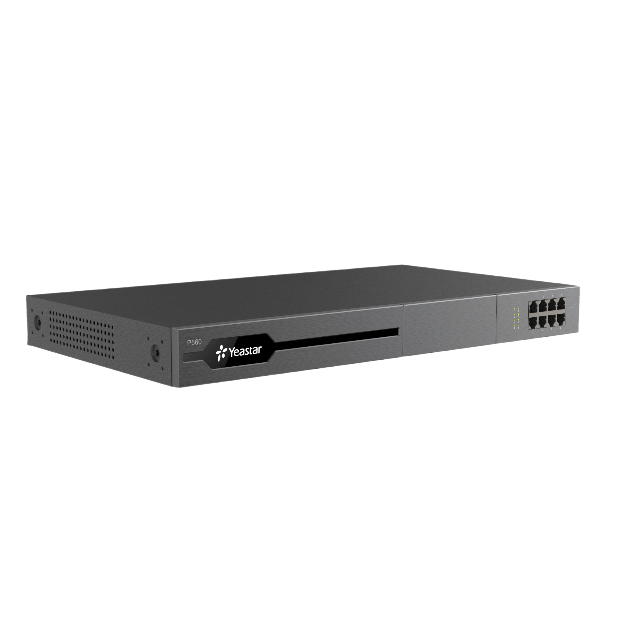 Conmutador IP PBX Enterprise Modular / 100 Extensiones Expansible a 200 / 30 Llamadas Simultáneas Expansible a 60 / Soporte E1/T1/PRI / Hasta 8 Puertos FXO/FXS / Call Center Avanzado / Omnicanal con IA