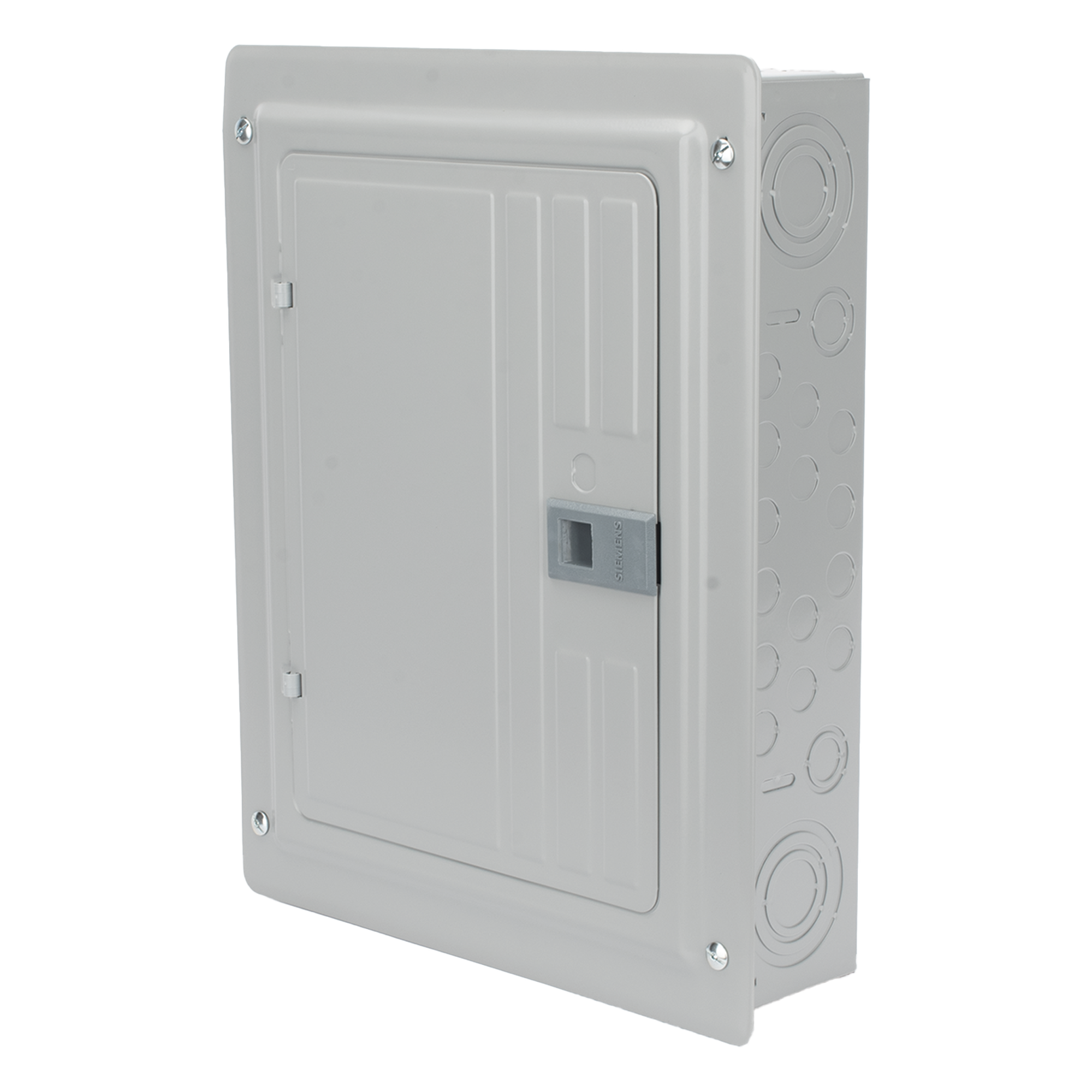 Centro de carga monofásico 1 Fase, 3 Hilos para interruptores QP, de 12 polos - 24 circuitos, 120/240vca, Barras de aluminio 125 Amp, Nema 1, uso interior. Incluye tapa. — SIEMENS · SKU SN1224L1125