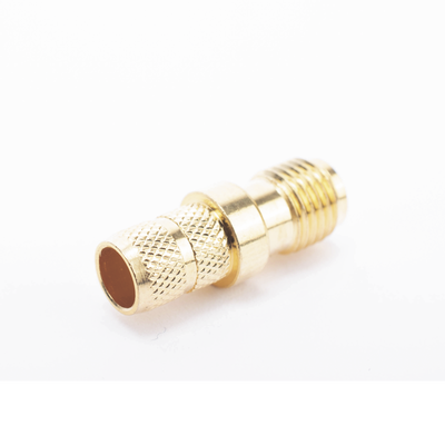 Conector SMA Hembra Inverso de Anillo Plegable para Cable RG-8/X, 9258, LMR-240, LMR-240UF, LMR-LW240, Oro/Oro/Teflón.