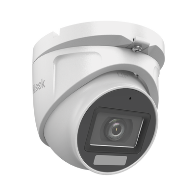 [Dual Light + ColorVu] Turret TURBOHD 2 megapixel / 30 mts IR + 20 mts luz blanca/ Lente 2.8 (100° de Visión) / Exterior IP66 / Audio por Coaxitron / TVI-AHD-CVI-CVBS / Metal / Smart-Hybrid Light