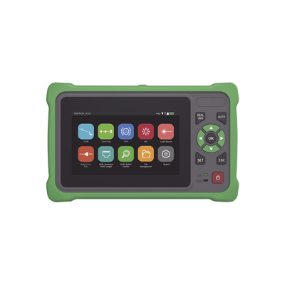 OTDR Touch para Pruebas en los Enlaces de Fibra Óptica / Longitudes de Onda 1310nm y 1550nm / Función VFL 10mW / Función OPM / Función de Mapeo de Cables de Red RJ45 / Recargable / Distancia de Prueba de hasta 260 Kilómetros (853.02 Pies)