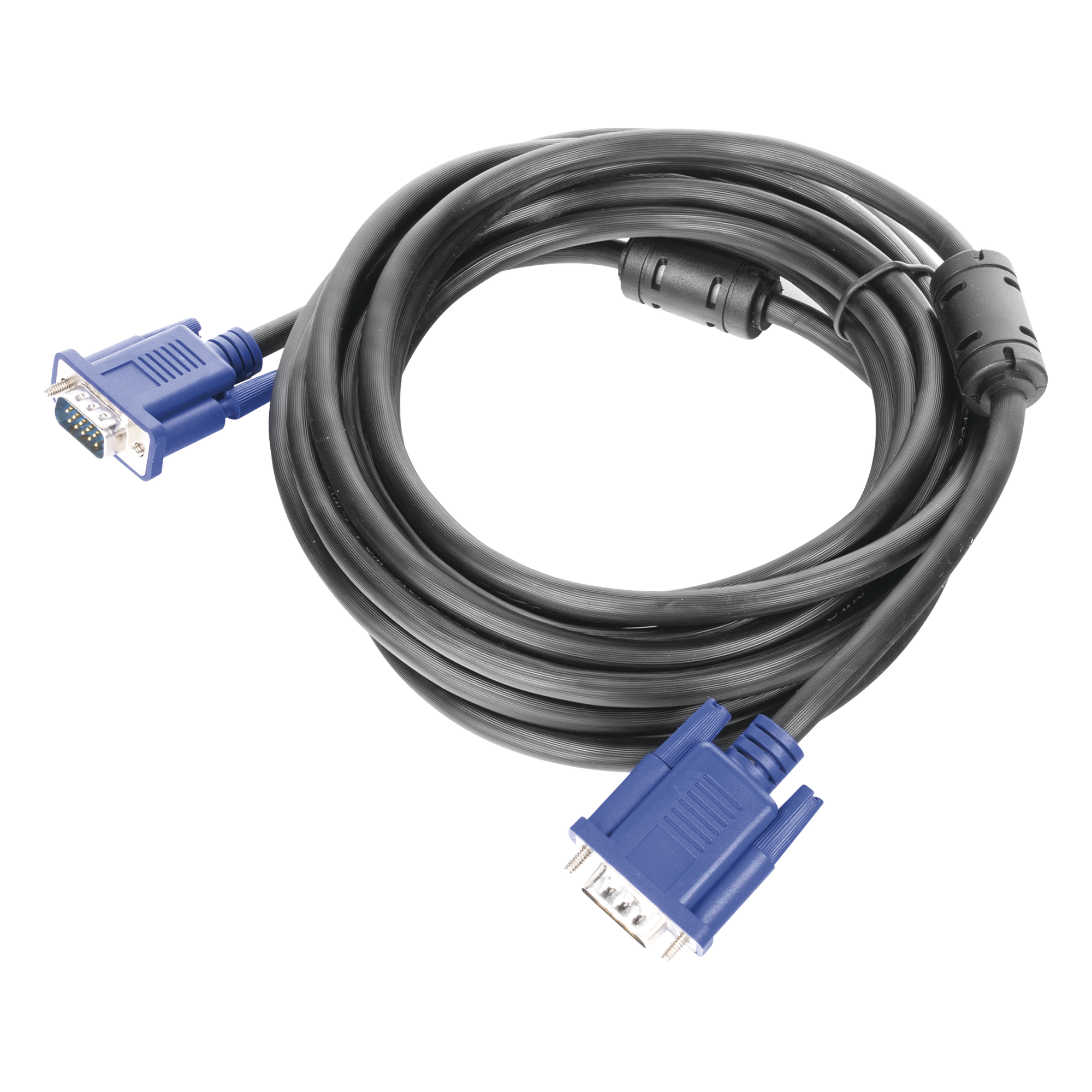 Extensión VGA / 5 m (16.40 ft) / HD15 Macho-Macho / Doble Blindaje / Full HD 1080p