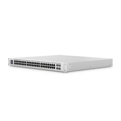 UniFi Switch Enterprise administrable capa 3, 48 puertos 2.5GbE RJ45 POE+, 4 puertos 10G SFP+, 720W, con pantalla táctil de 1.3"