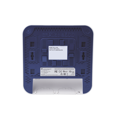 2.13 Gbps / Access Point cnPilote e600 Indoor / Alta cobertura y estable en ambiente saturados usuarios / Doble banda/ MU-MIMO 4X4 / Antena Omnidireccional / 512 Usuarios