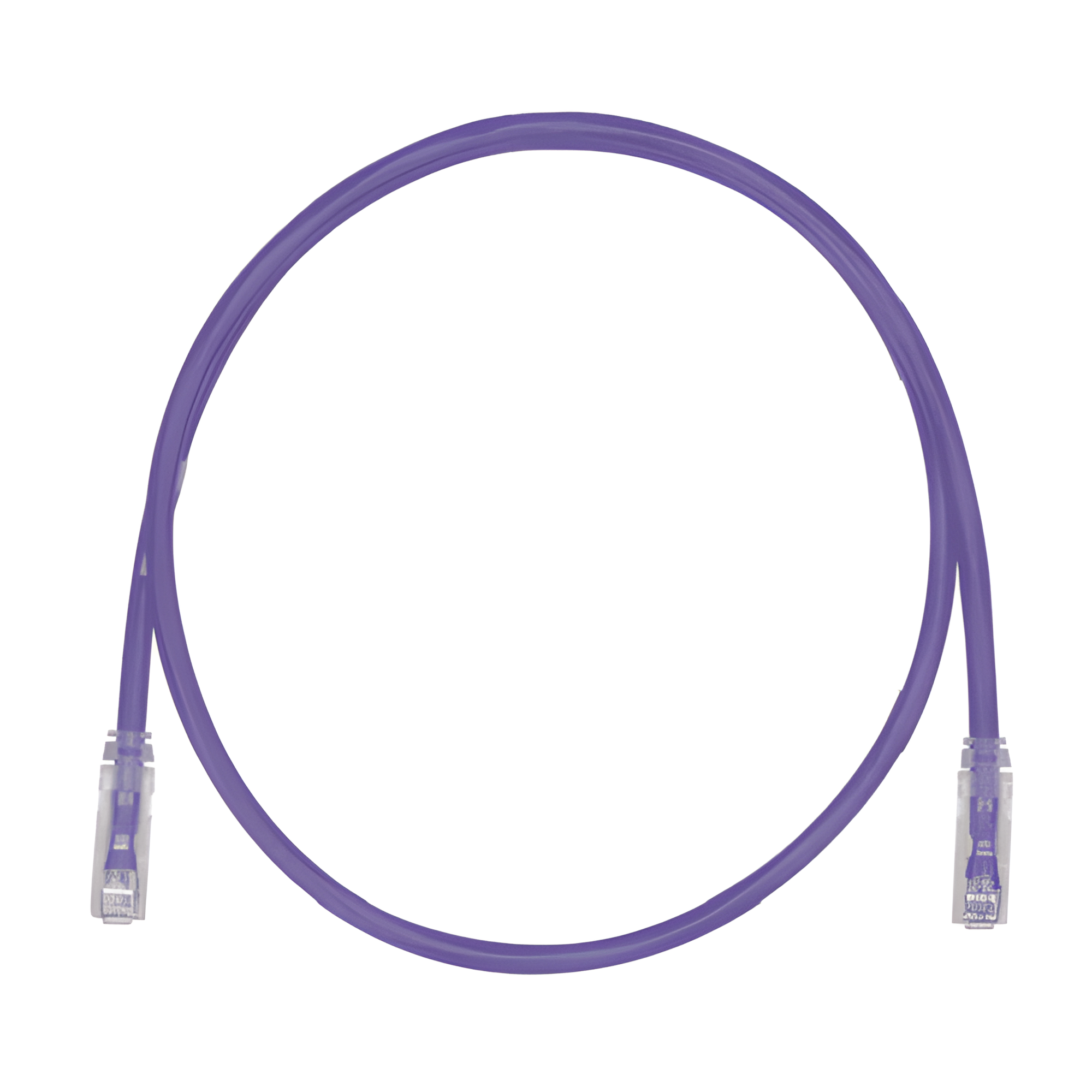 Cable de Parcheo TX6, UTP Cat6, Diámetro Reducido (28AWG), Color Violeta, 20 cm (7.87 pulgadas) — PANDUIT · SKU UTP28SP0.2MVL