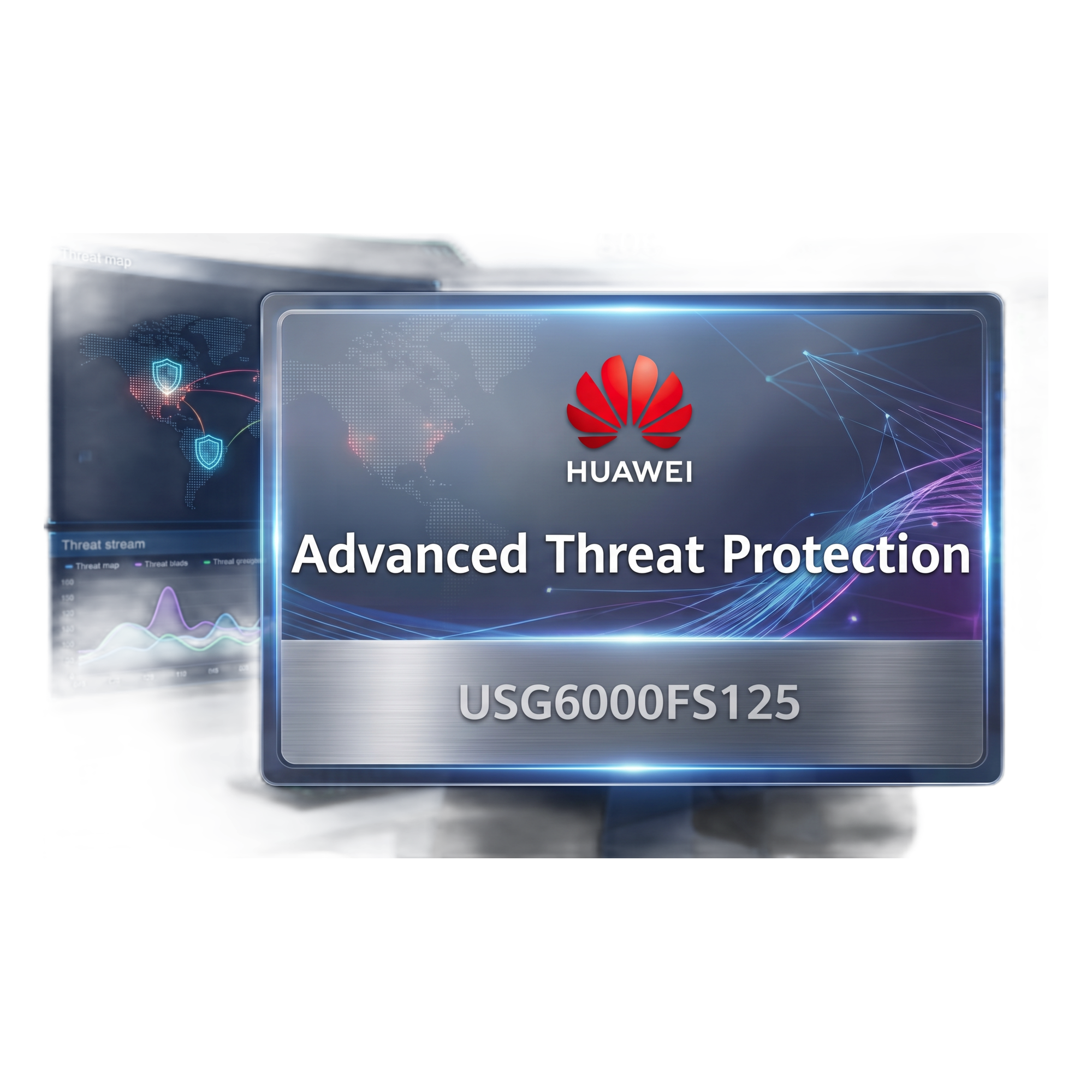 Licencia Advanced Threat Protection (Antivirus, IPS, y Filtrado por web/aplicación) para Firewall USG6000F-S125 por 1 año — HUAWEI · SKU LIC-USG6KF-S125-ATP-1Y-OVS