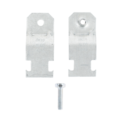 Abrazadera Unicanal para Conduit Pared Gruesa y PVC de 1/2" (13 mm).