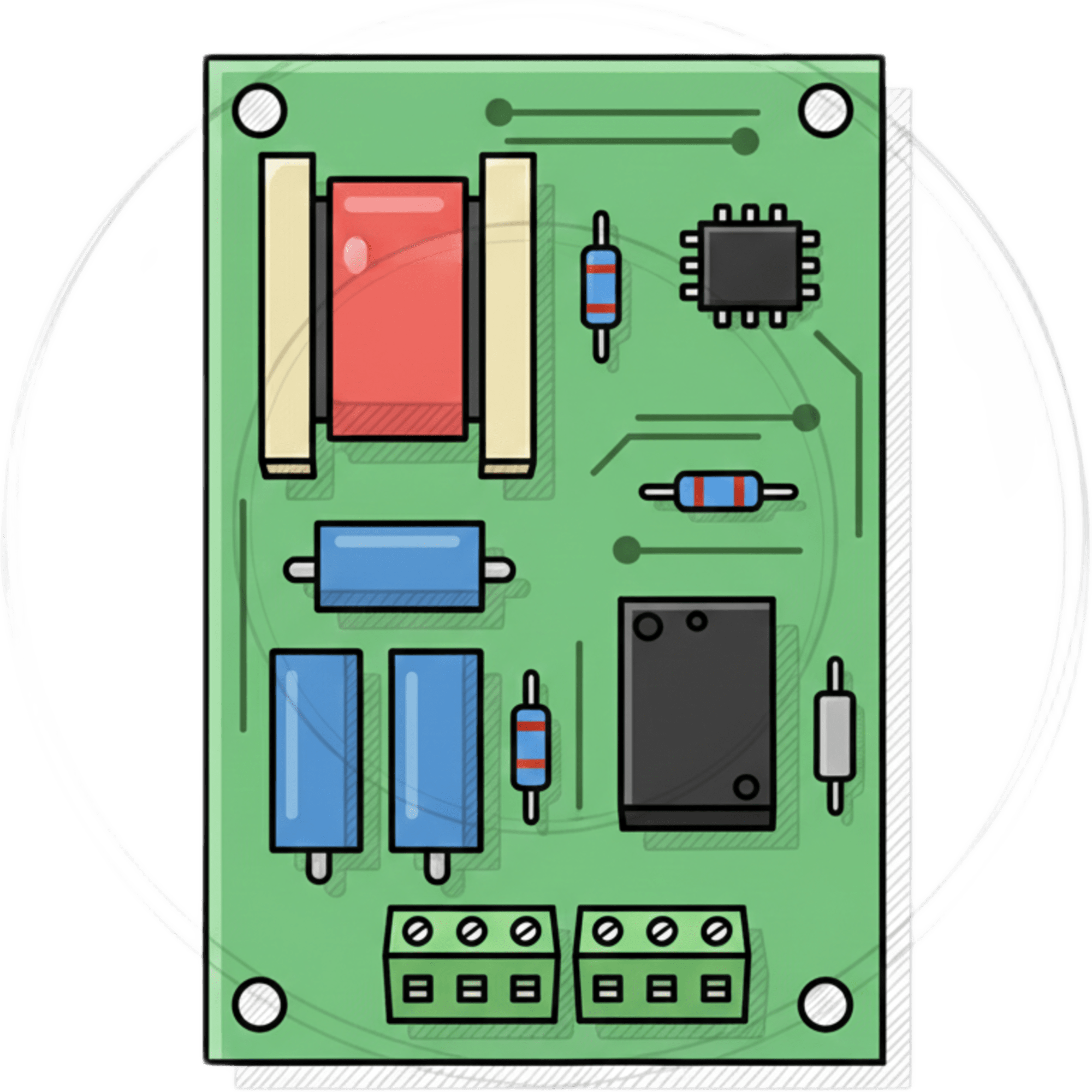Tarjeta electronica de control de acceso para torniquete central DSK3B801L/M (K3B801A)