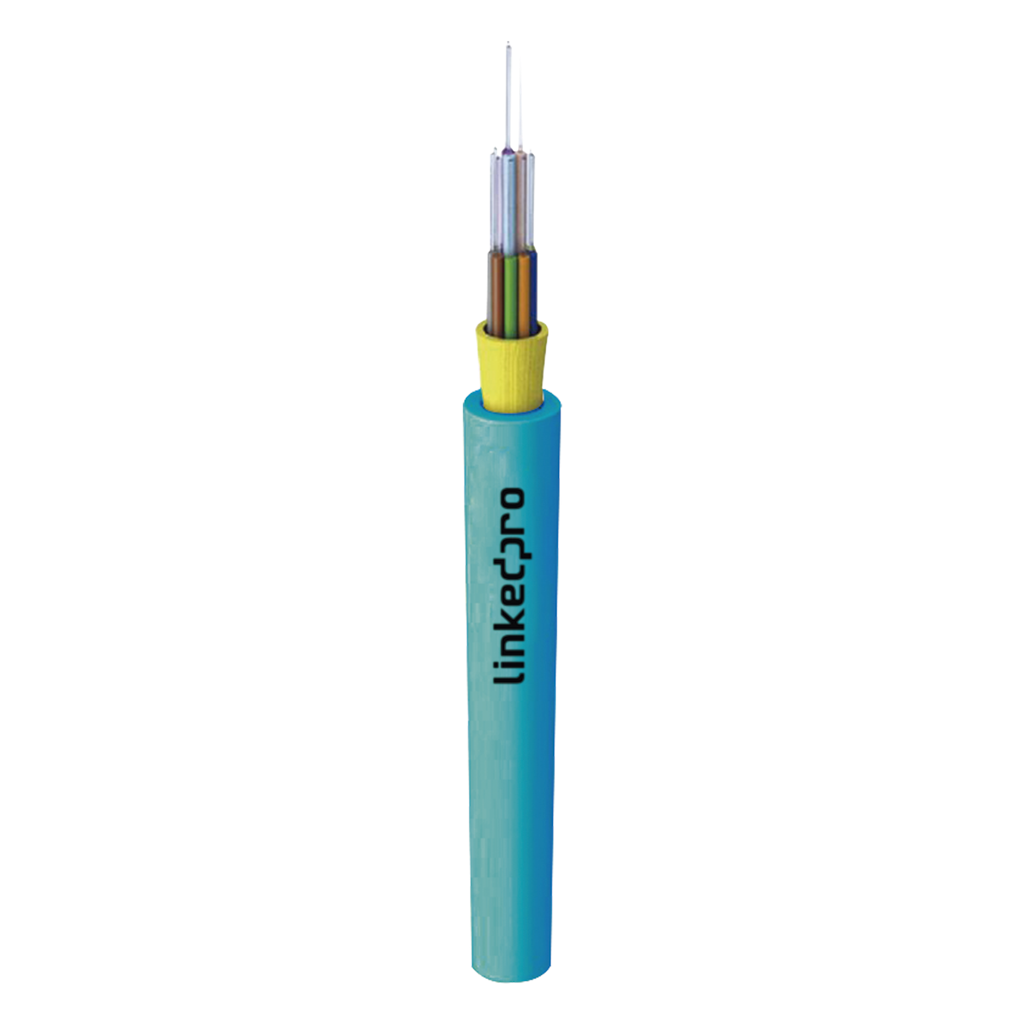Cable de Fibra Óptica Multimodo OM4 50/125, 12 Hilos, para Interior, Tight Buffer 900µm, OFNR Riser, Dieléctrica, Precio Por Metro, (Hasta 2000 Metros en un Solo Tramo de Cable) — LINKEDPRO BY EPCOM · SKU LP-IC-OM4-R-12