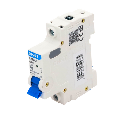 Pastilla para Riel Din, 1 Polo, 20 Amp, Vca:110/415v, 6kA, Catálogo: NXB631PC20.