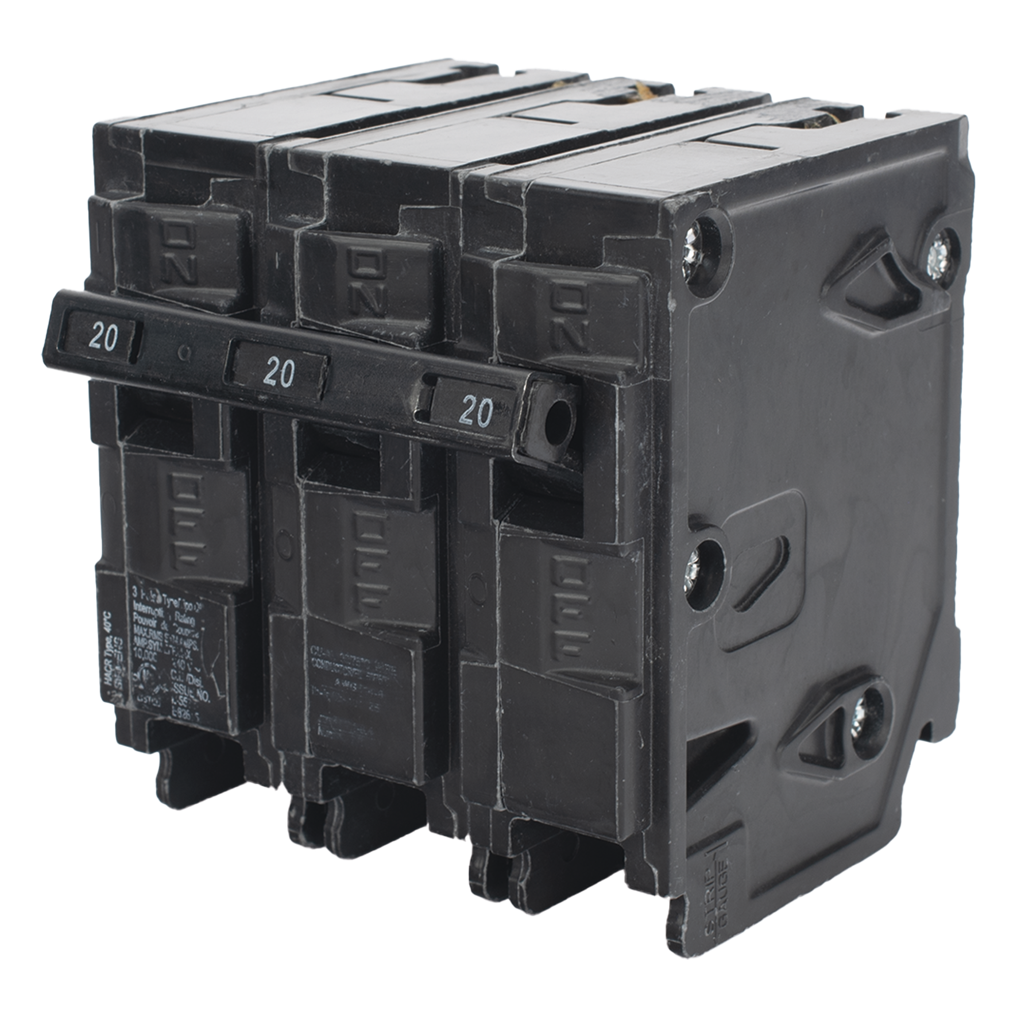 Interruptor automático enchufable tipo QP 3 polos, 20 amp — SIEMENS · SKU Q320