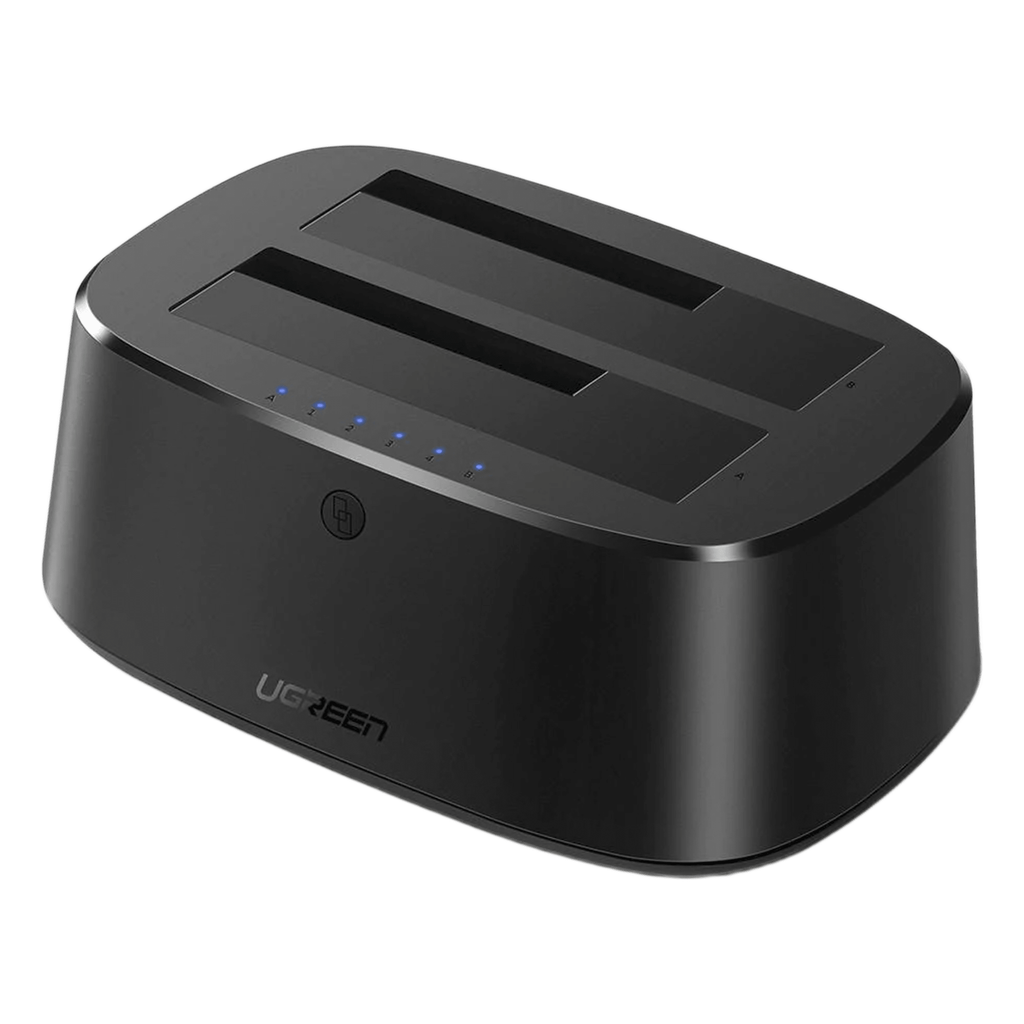 Base USB 3.0 para Disco Duro de Doble Bahía | Soporta Discos SATA de 2.5' & 3.5´ | Soporta discos de 12TB | Compatible con UASP, SATA 3.0 | Con adaptador de corriente 12V3A | Cable USB 1M | Alta Velocidad | Modo Clonación. — UGREEN · SKU 50854