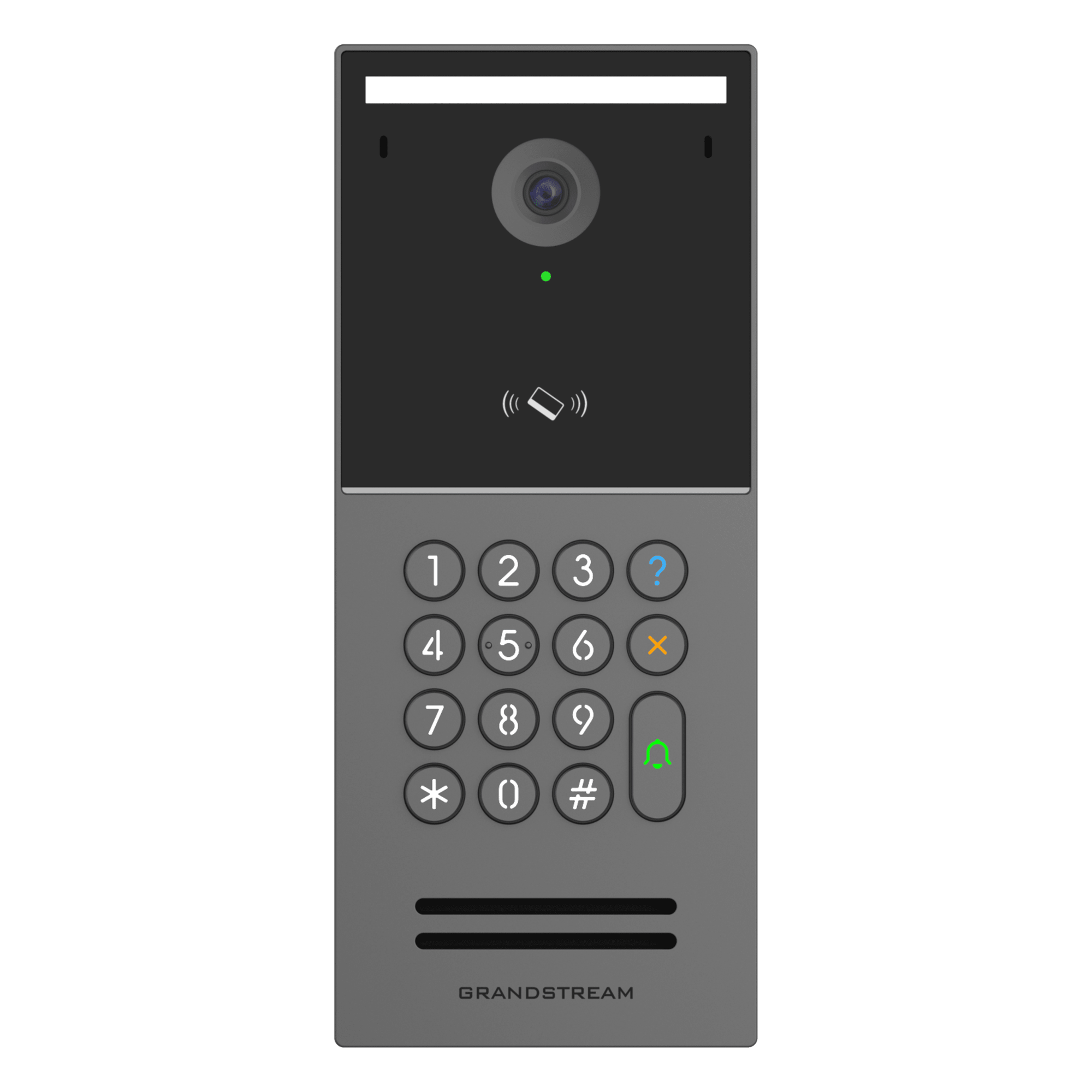 Videoportero IP Inteligente GDS3725 / 2K Ultra HD 1080p / Ángulo 127° / IA ISP con Análisis de Comportamiento / Lector RFID IC-ID NFC / Múltiples Métodos de Apertura / PoE Integrado / Protección IP66 IK10 / Interoper — GRANDSTREAM · SKU GDS3725