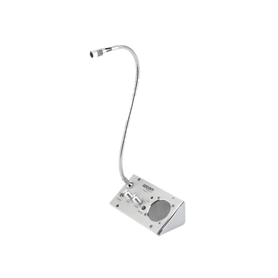 Sistema de Intercomunicación | Ideal para Ventanillas | Audio de voz de dos vías | 12V/1A 2W | Micrófono Interior + Micrófono Exterior
