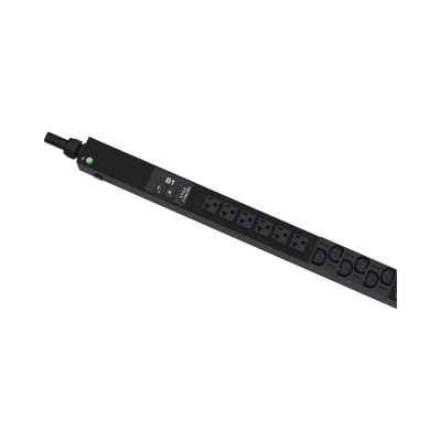 PDU G6 Monitoreable (MI) para Distribución de Energía, Enchufe de Entrada NEMA L21-30P, Con 18 Salidas C13, 6 x C19, y 6 x 5-20R, de Instalación Vertical, 208 Vca, 30 Amp