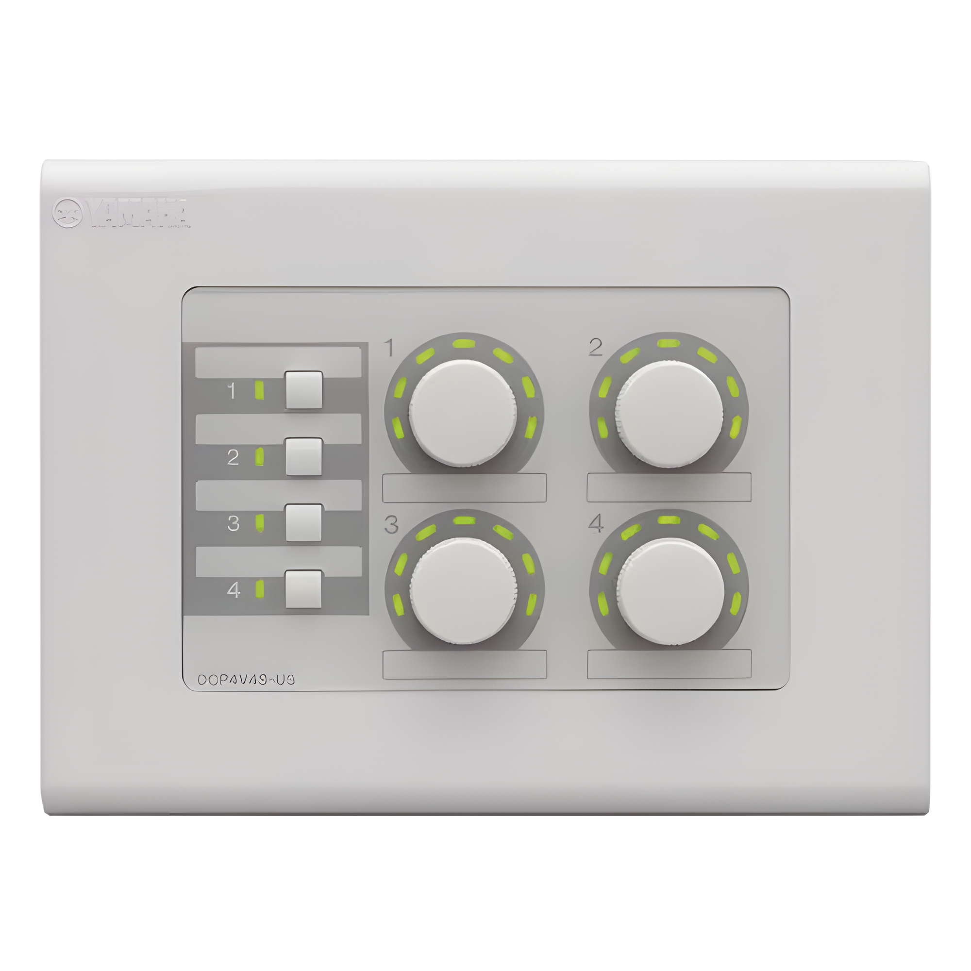 Panel de Control Digital | 4 Perillas | 4 Switches Configurables | Compatible con Procesadores Serie MA, PA, y MTX — YAMAHA · SKU DCP4V4S