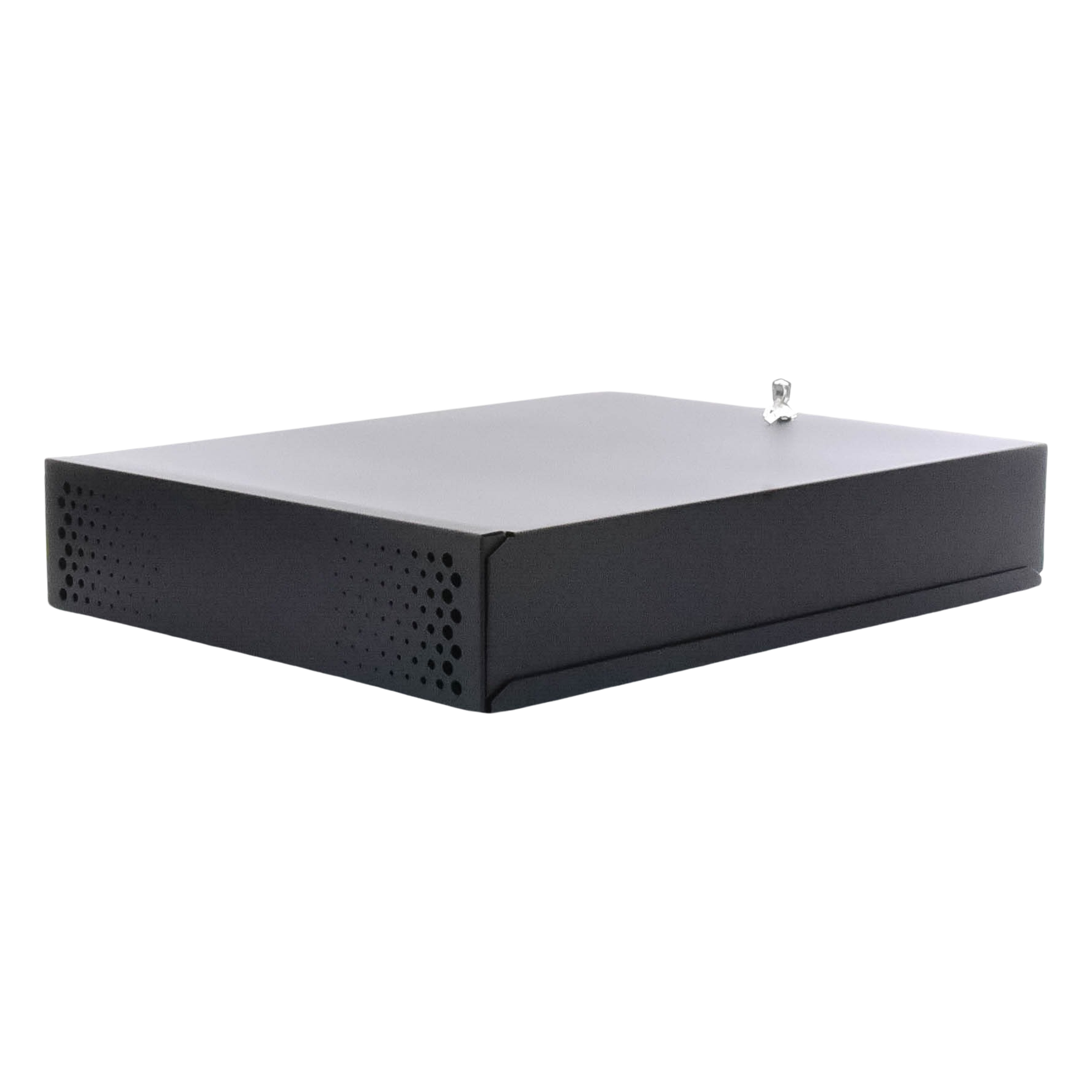 Gabinete Metálico para DVR/NVR. Tamaño Max. de DVR/NVR: 445 x 88 x 400mm (An.xAl.xProf.). Compatible con Fuente SLIM.
