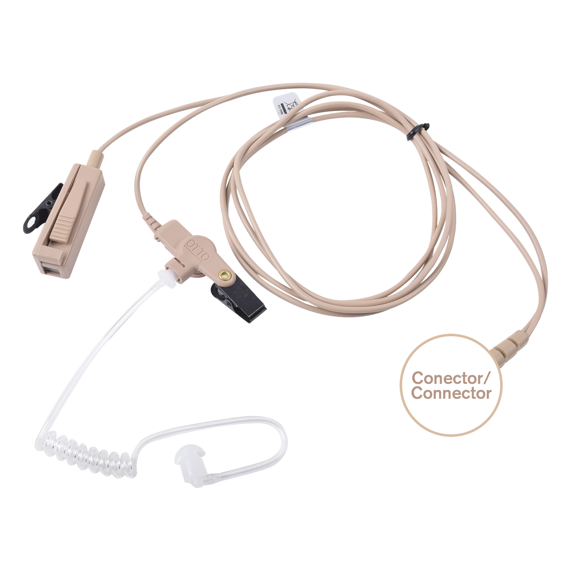 Kit de Micrófono-Audífono profesional de 2 cables Motorola MOTOTRBO: APX1000-8000 XPR6100-6550, MTP850S,MTP6550/6750 — OTTO · SKU V1-10175