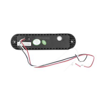 Luz Auxiliar Ultra Brillante IP67 de 6 LEDs, Color Rojo, con mica transparente y bisel negro