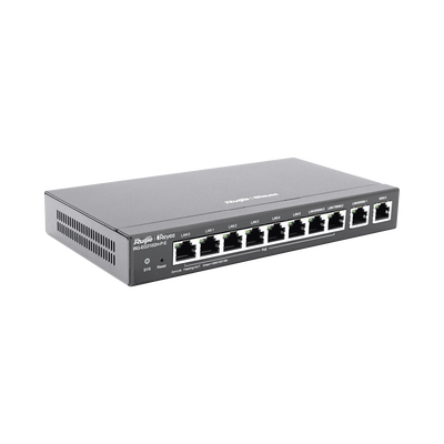 Router Balanceador con Función SD-WAN, PoE+ hasta 110 Watts, Hasta 4 Servicios de Internet y hasta 350 clientes con desempeño de 1.5 Gbps