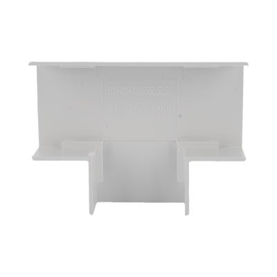Sección en "T" color blanco de PVC auto extinguible, para canaletas TMK1735, TMK1735SD (5340-02001)