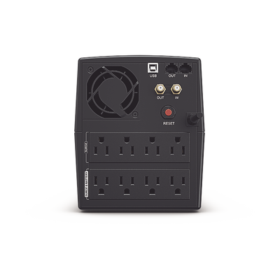 UPS de 1500 VA/900 W, Topología Línea Interactiva, Entrada 120 Vca NEMA 5-15P, y 8 Salidas NEMA 5-15R, Con Regulador de Voltaje (AVR)